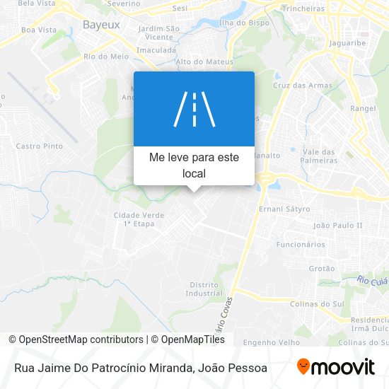 Rua Jaime Do Patrocínio Miranda mapa