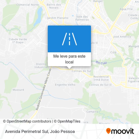 Avenida Perimetral Sul mapa