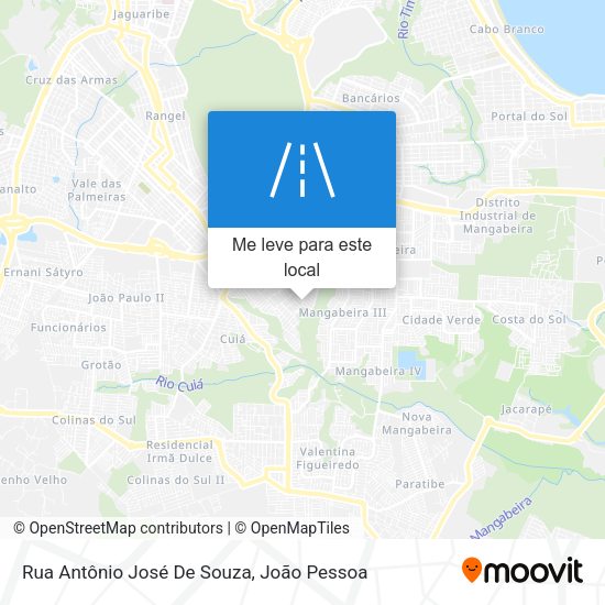 Rua Antônio José De Souza mapa