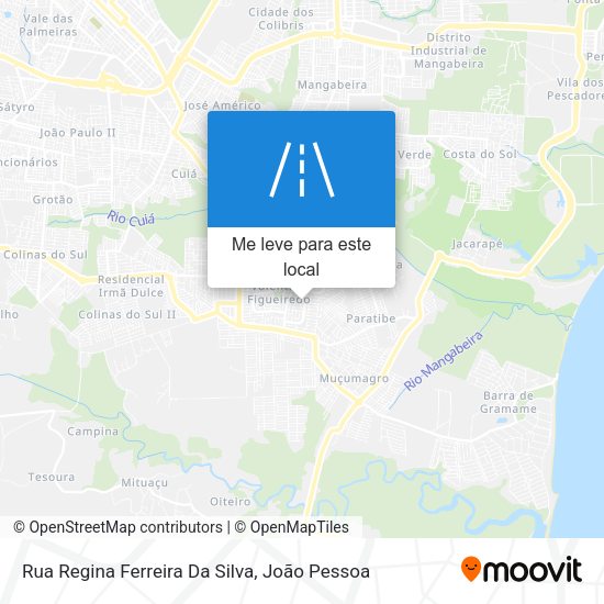 Rua Regina Ferreira Da Silva mapa