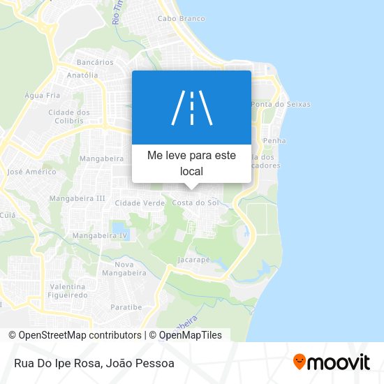 Rua Do Ipe Rosa mapa