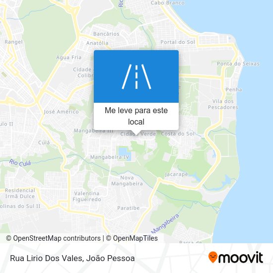 Rua Lirio Dos Vales mapa
