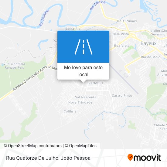 Rua Quatorze De Julho mapa