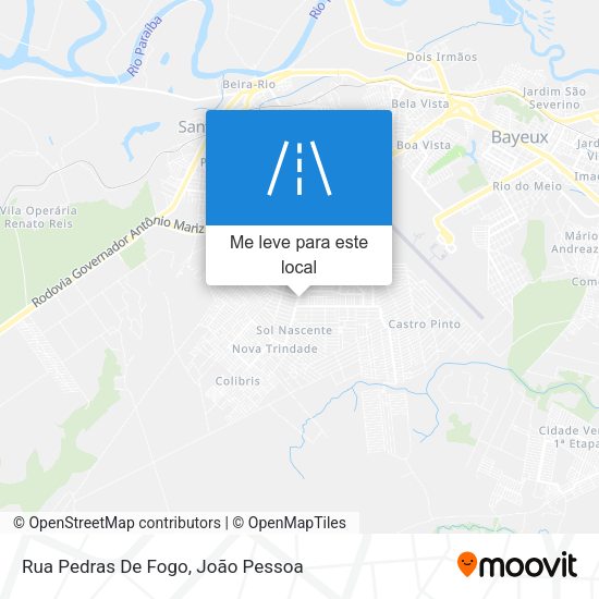 Rua Pedras De Fogo mapa
