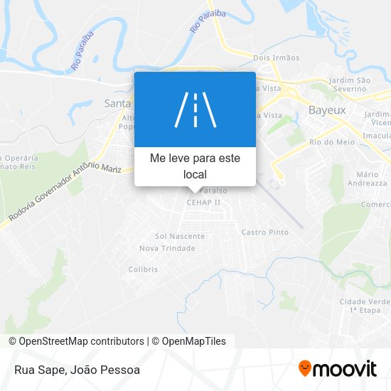 Rua Sape mapa