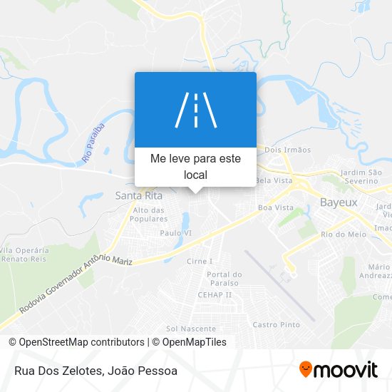 Rua Dos Zelotes mapa