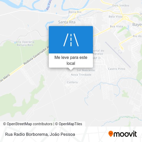 Rua Radio Borborema mapa