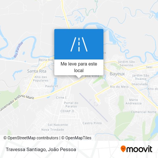 Travessa Santiago mapa