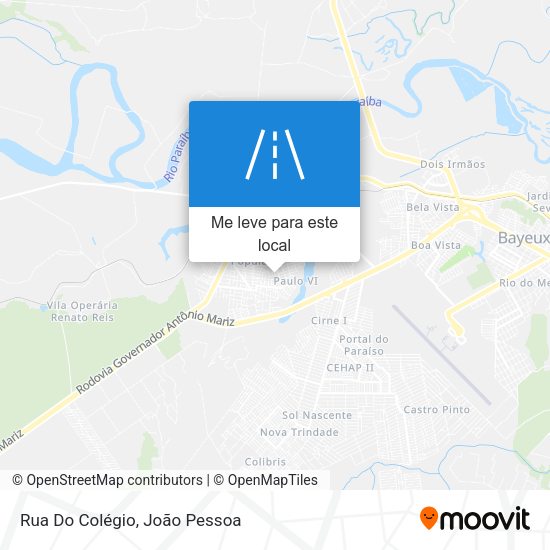 Rua Do Colégio mapa