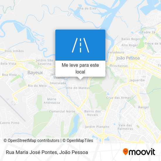 Rua Maria José Pontes mapa