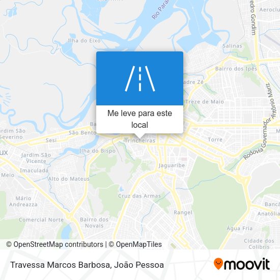 Travessa Marcos Barbosa mapa
