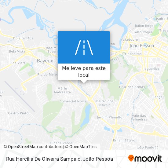 Rua Hercília De Oliveira Sampaio mapa