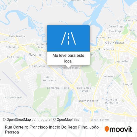 Rua Carteiro Francisco Inácio Do Rego Filho mapa