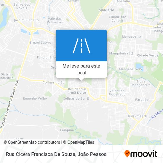 Rua Cicera Francisca De Souza mapa
