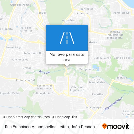 Rua Francisco Vasconcellos Leitao mapa