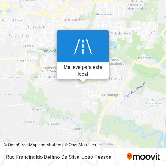 Rua Francinaldo Delfino Da Silva mapa