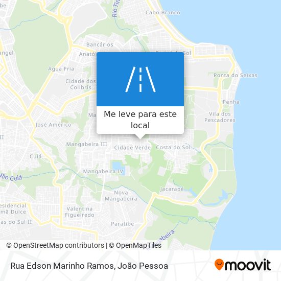 Rua Edson Marinho Ramos mapa