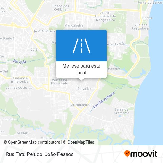 Rua Tatu Peludo mapa