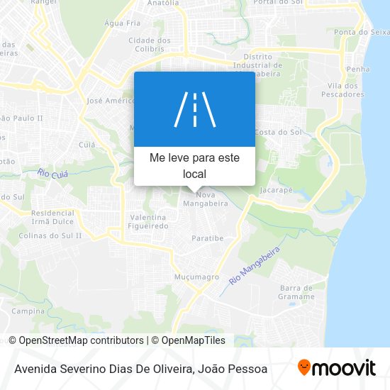 Avenida Severino Dias De Oliveira mapa