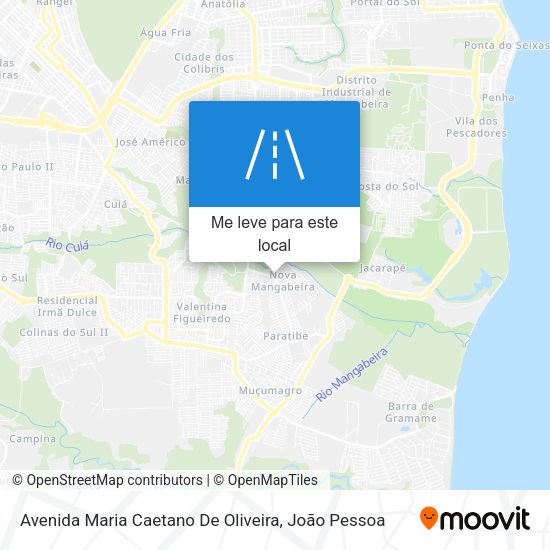 Avenida Maria Caetano De Oliveira mapa