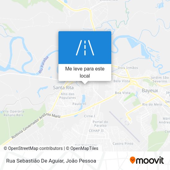 Rua Sebastião De Aguiar mapa