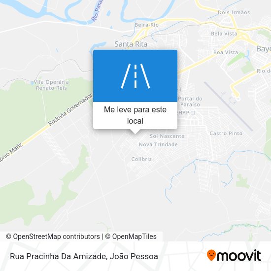 Rua Pracinha Da Amizade mapa