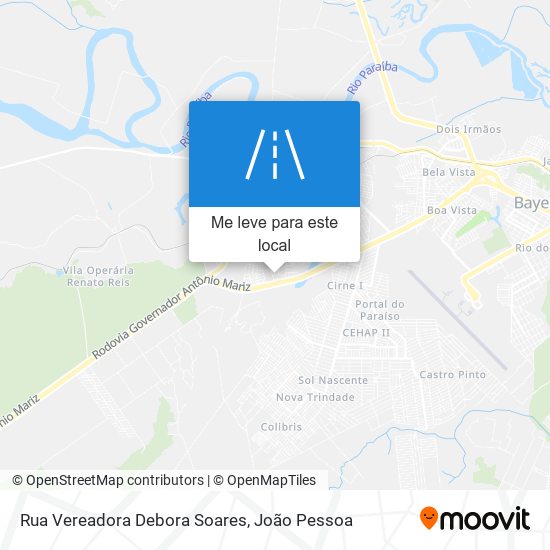 Rua Vereadora Debora Soares mapa