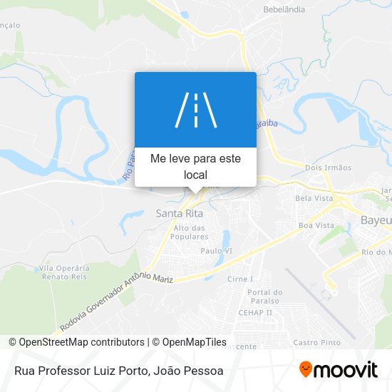 Rua Professor Luiz Porto mapa