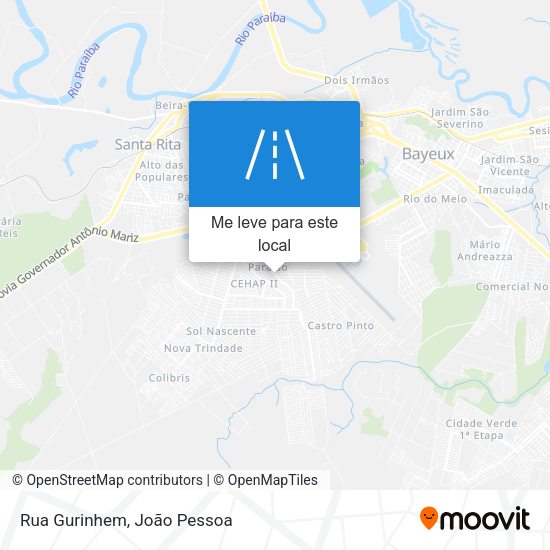 Rua Gurinhem mapa