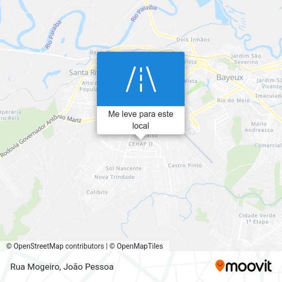 Rua Mogeiro mapa
