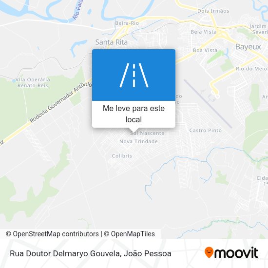 Rua Doutor Delmaryo Gouvela mapa
