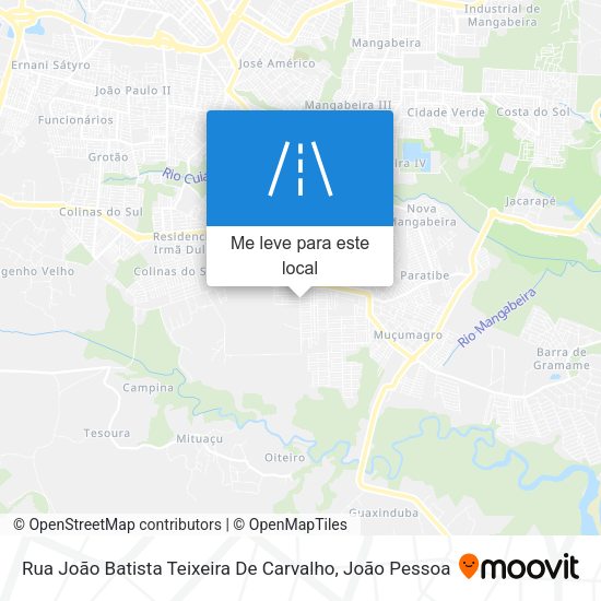Rua João Batista Teixeira De Carvalho mapa