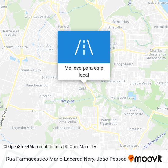 Rua Farmaceutico Mario Lacerda Nery mapa