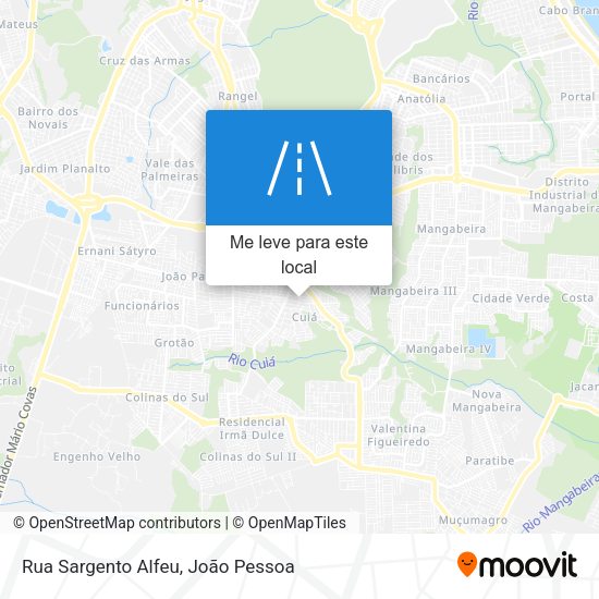 Rua Sargento Alfeu mapa