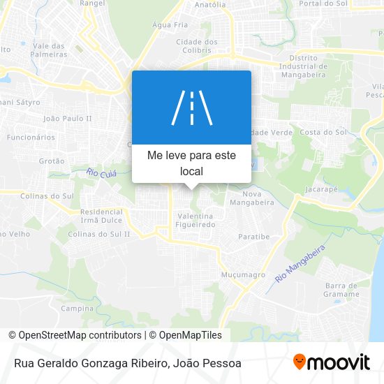 Rua Geraldo Gonzaga Ribeiro mapa