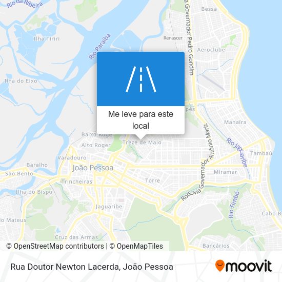 Rua Doutor Newton Lacerda mapa