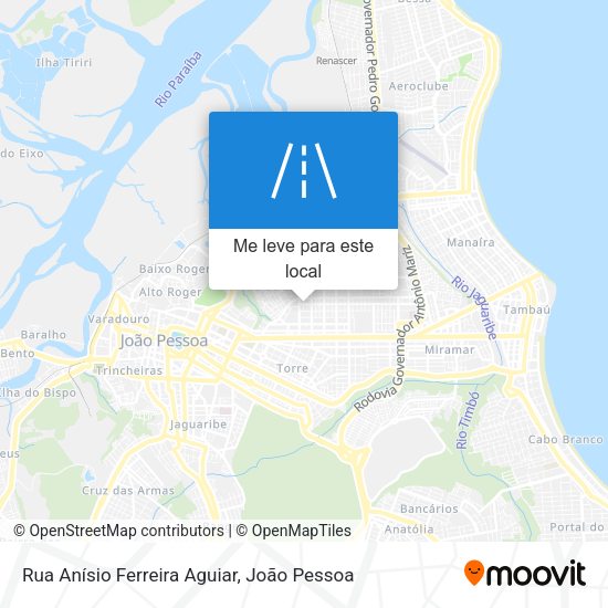Rua Anísio Ferreira Aguiar mapa