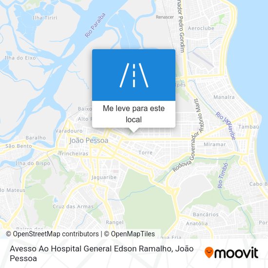 Avesso Ao Hospital General Edson Ramalho mapa