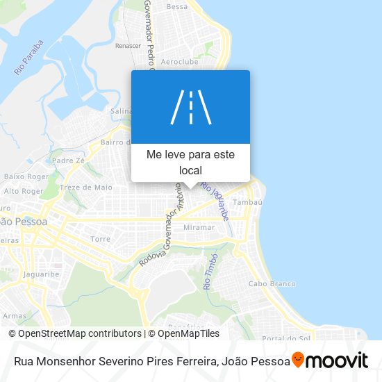 Rua Monsenhor Severino Pires Ferreira mapa