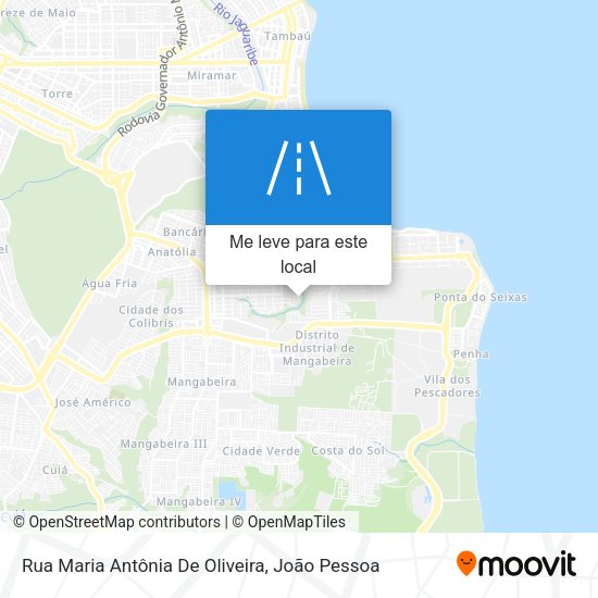 Rua Maria Antônia De Oliveira mapa