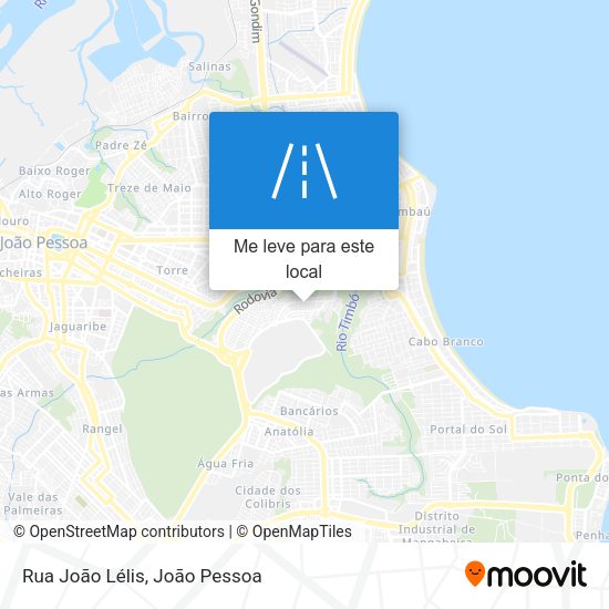 Rua João Lélis mapa