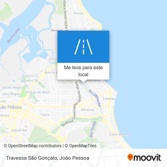 Travessa São Gonçalo mapa