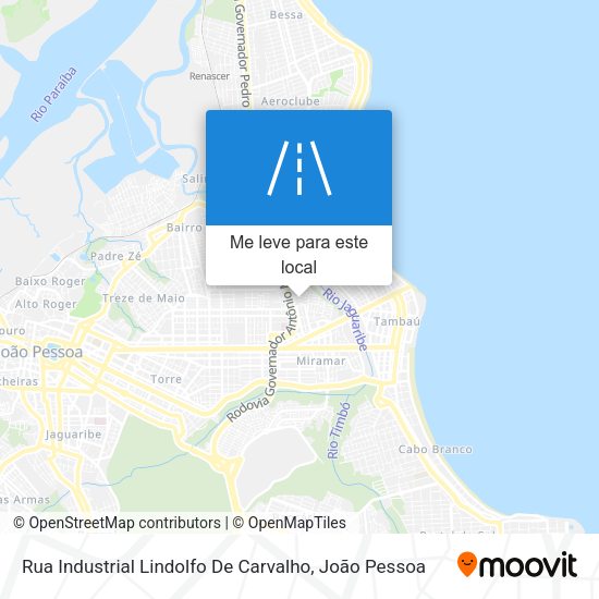 Rua Industrial Lindolfo De Carvalho mapa