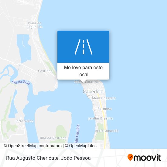 Rua Augusto Chericate mapa