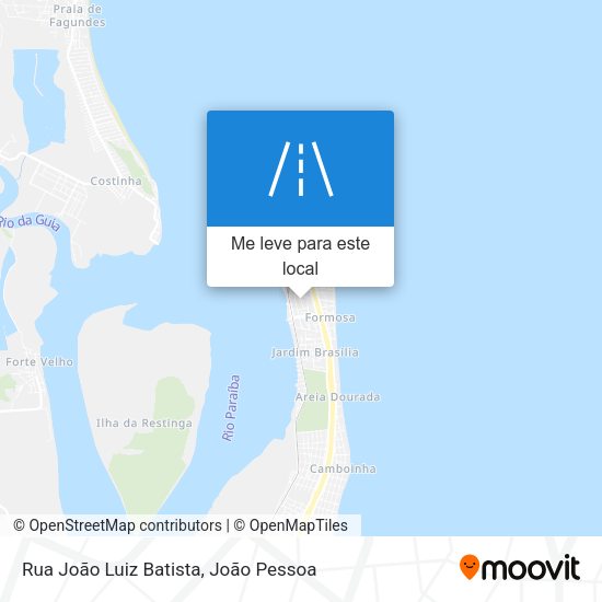 Rua João Luiz Batista mapa