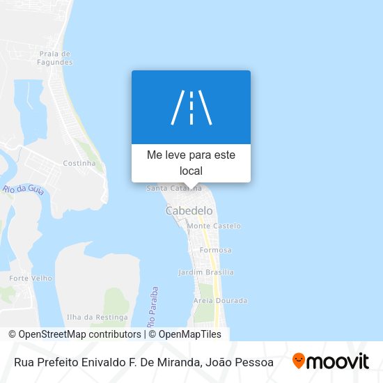 Rua Prefeito Enivaldo F. De Miranda mapa