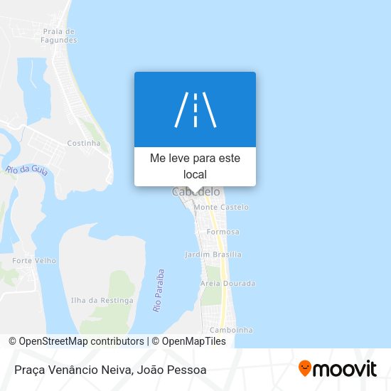 Praça Venâncio Neiva mapa