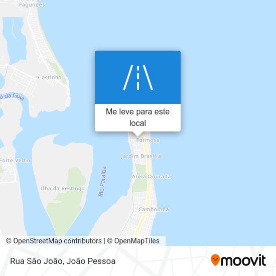 Rua São João mapa