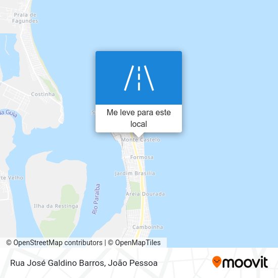 Rua José Galdino Barros mapa