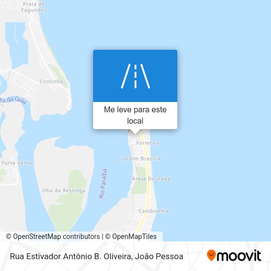 Rua Estivador Antônio B. Oliveira mapa